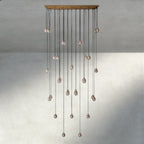 Venetian Pearl Rectangular Chandelier 36", 54", 72" - Cyran Lamps