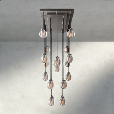 Venetian Pearl Rectangular Chandelier 36", 54", 72" - Cyran Lamps