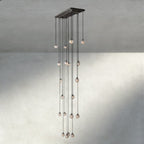 Venetian Pearl Rectangular Chandelier 36", 54", 72" - Cyran Lamps