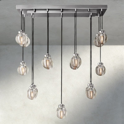Venetian Pearl Rectangular Chandelier 36", 54", 72" - Cyran Lamps