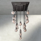 Venetian Pearl Rectangular Chandelier 36", 54", 72" - Cyran Lamps