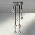Venetian Pearl Rectangular Chandelier 36", 54", 72" - Cyran Lamps