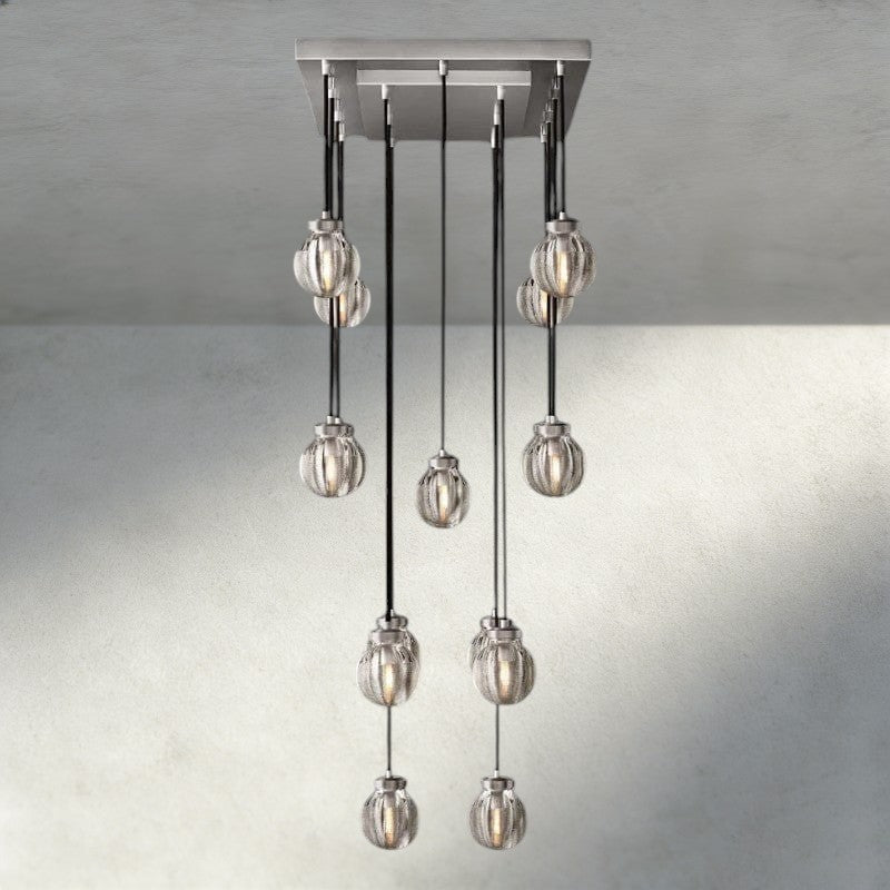 Venetian Pearl Rectangular Chandelier 36", 54", 72" - Cyran Lamps