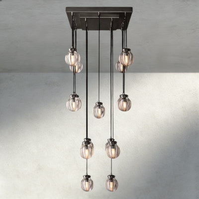 Venetian Pearl Rectangular Chandelier 36", 54", 72" - Cyran Lamps