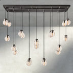 Venetian Pearl Rectangular Chandelier 36", 54", 72" - Cyran Lamps