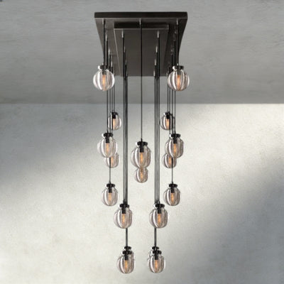 Venetian Pearl Rectangular Chandelier 36", 54", 72" - Cyran Lamps