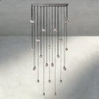 Venetian Pearl Rectangular Chandelier 36", 54", 72" - Cyran Lamps