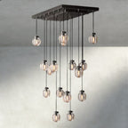 Venetian Pearl Rectangular Chandelier 36", 54", 72" - Cyran Lamps
