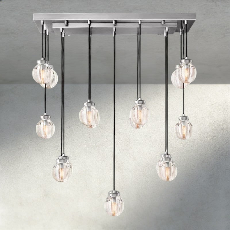Venetian Pearl Rectangular Chandelier 36", 54", 72" - Cyran Lamps
