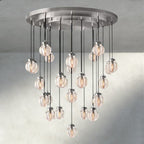 Venetian Pearl Round Chandelier 38", 48", 60" - Cyran Lamps