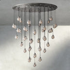 Venetian Pearl Round Chandelier 38", 48", 60" - Cyran Lamps