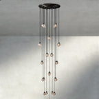 Venetian Pearl Round Chandelier 38", 48", 60" - Cyran Lamps