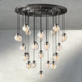 Venetian Pearl Round Chandelier 38", 48", 60" - Cyran Lamps