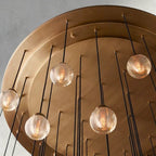 Venetian Pearl Round Chandelier 38", 48", 60" - Cyran Lamps