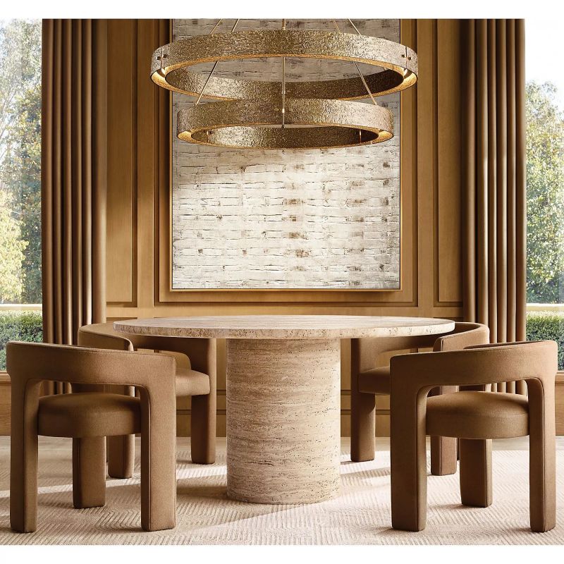 Vilary 2 - tier Round Chandelier 60" - Cyran Lamps