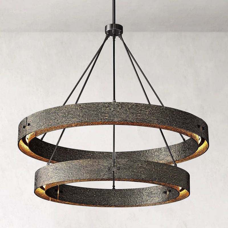 Vilary 2 - tier Round Chandelier 60" - Cyran Lamps