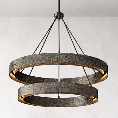 Vilary 2 - tier Round Chandelier 60" - Cyran Lamps