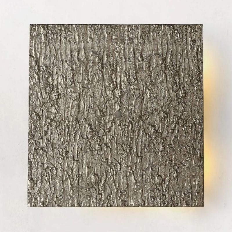 Vilary Square Sconce Solid Brass Wall Light Fixture - Cyran Lamps