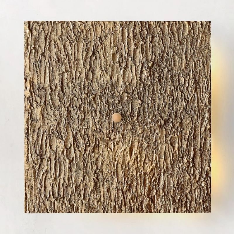 Vilary Square Sconce Solid Brass Wall Light Fixture - Cyran Lamps