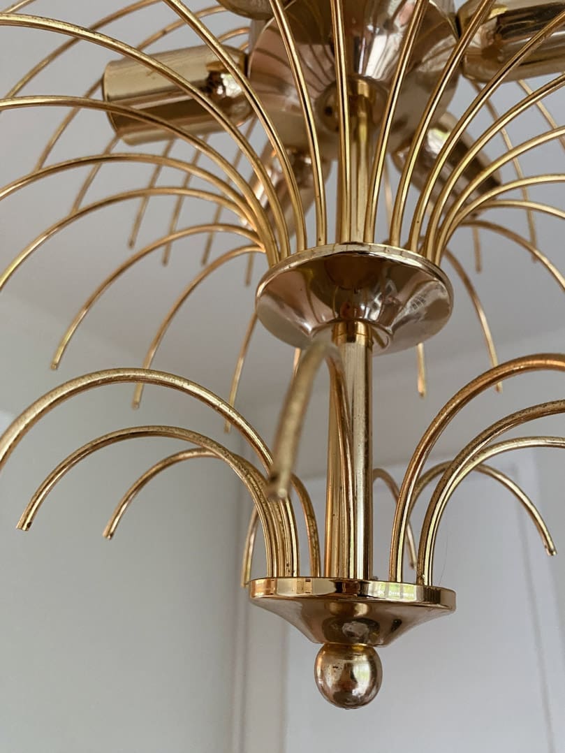 Vintage – Murano chandelier – Teardrop – 68 drops – Clear - Cyran Lamps