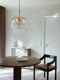 Vintage – Murano chandelier – Teardrop – 68 drops – Clear - Cyran Lamps