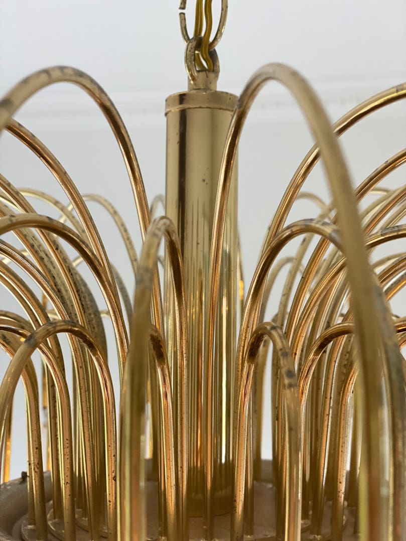 Vintage – Murano Teardrops Chandelier – 70s – Pink prisms - Cyran Lamps