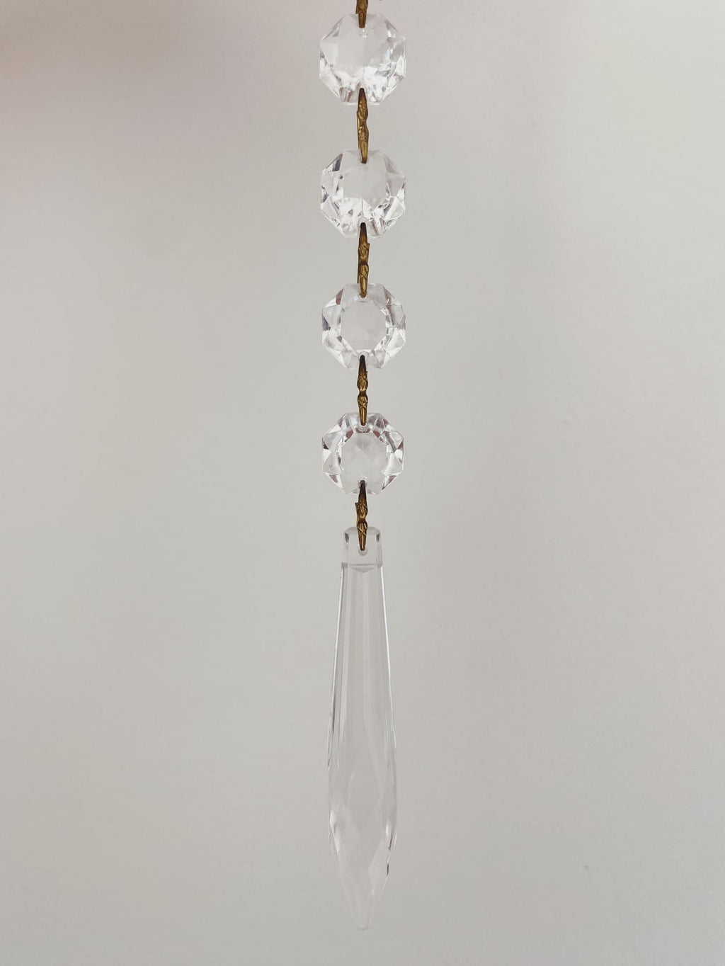 Vintage – Murano Teardrops Chandelier – 70s – Pink prisms - Cyran Lamps