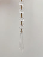 Vintage – Murano Teardrops Chandelier – 70s – Pink prisms - Cyran Lamps