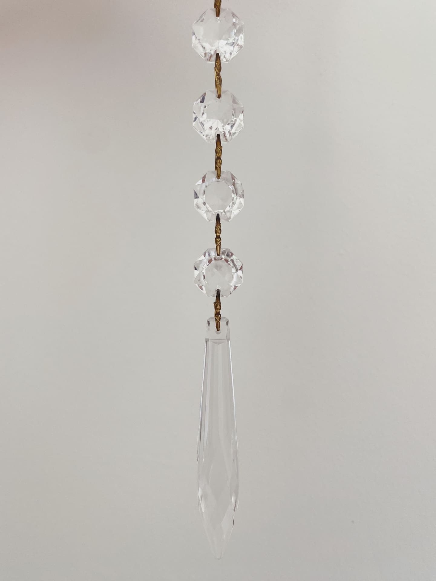 Vintage – Murano Teardrops Chandelier – 70s – Pink prisms - Cyran Lamps