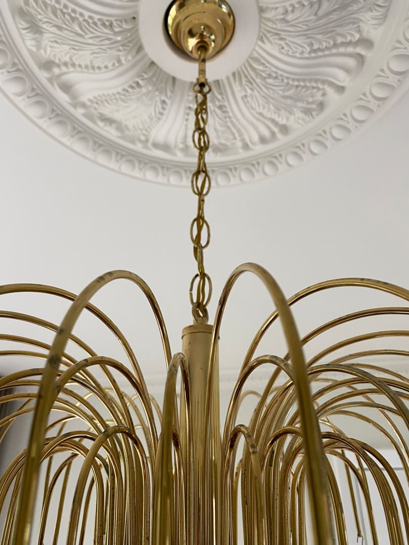 Vintage – Murano Teardrops Chandelier – 70s – Pink prisms - Cyran Lamps