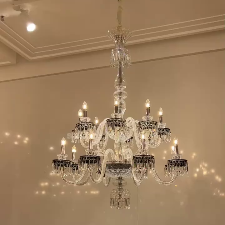 Elegant Crystal Chandelier in Italian