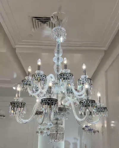 Elegant Crystal Chandelier in Italian