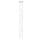 White Long Tube Multi Light Staircase Chandelier - Cyran Lamps