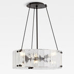 Willamette Round Crystal Chandelier - Cyran Lamps