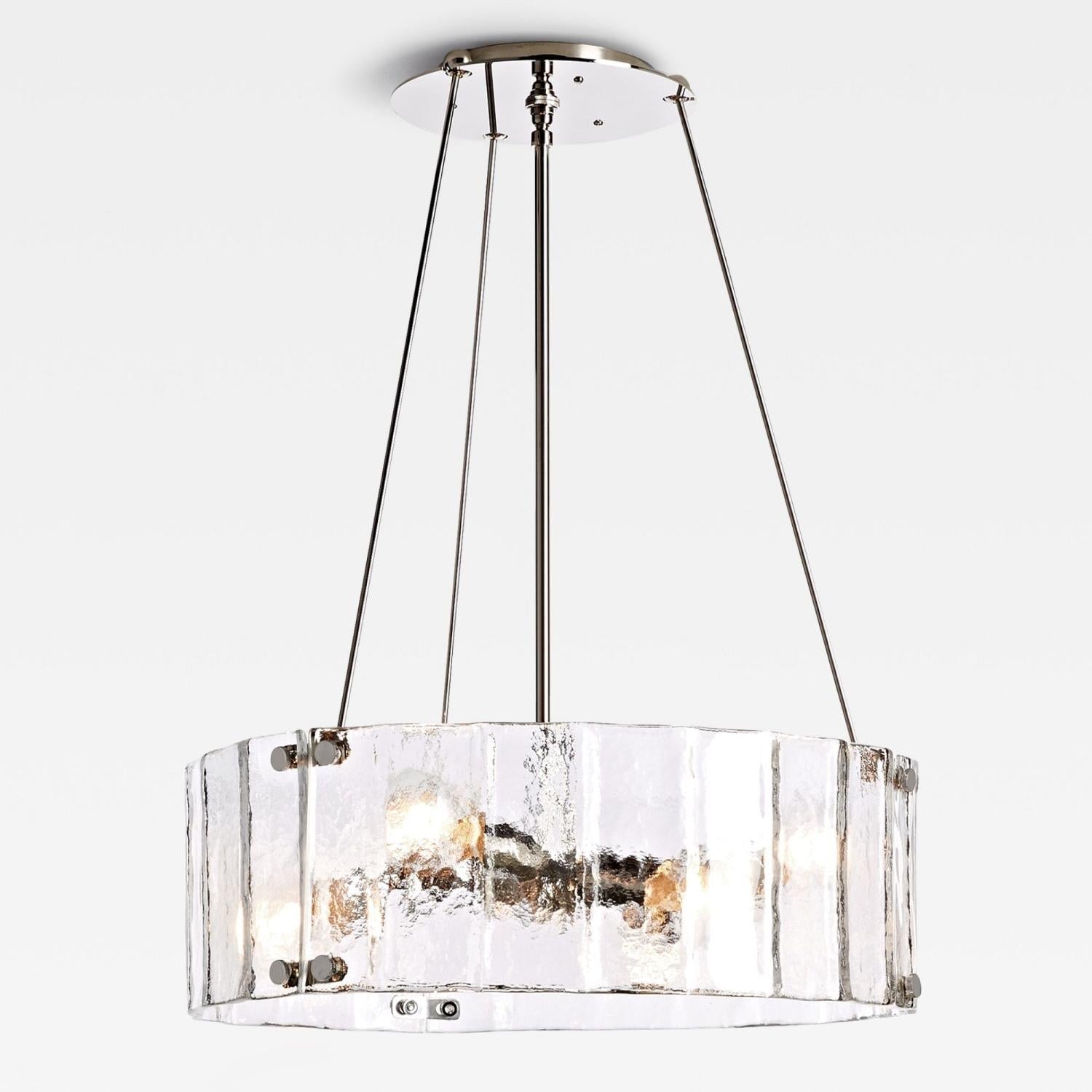 Willamette Round Crystal Chandelier - Cyran Lamps