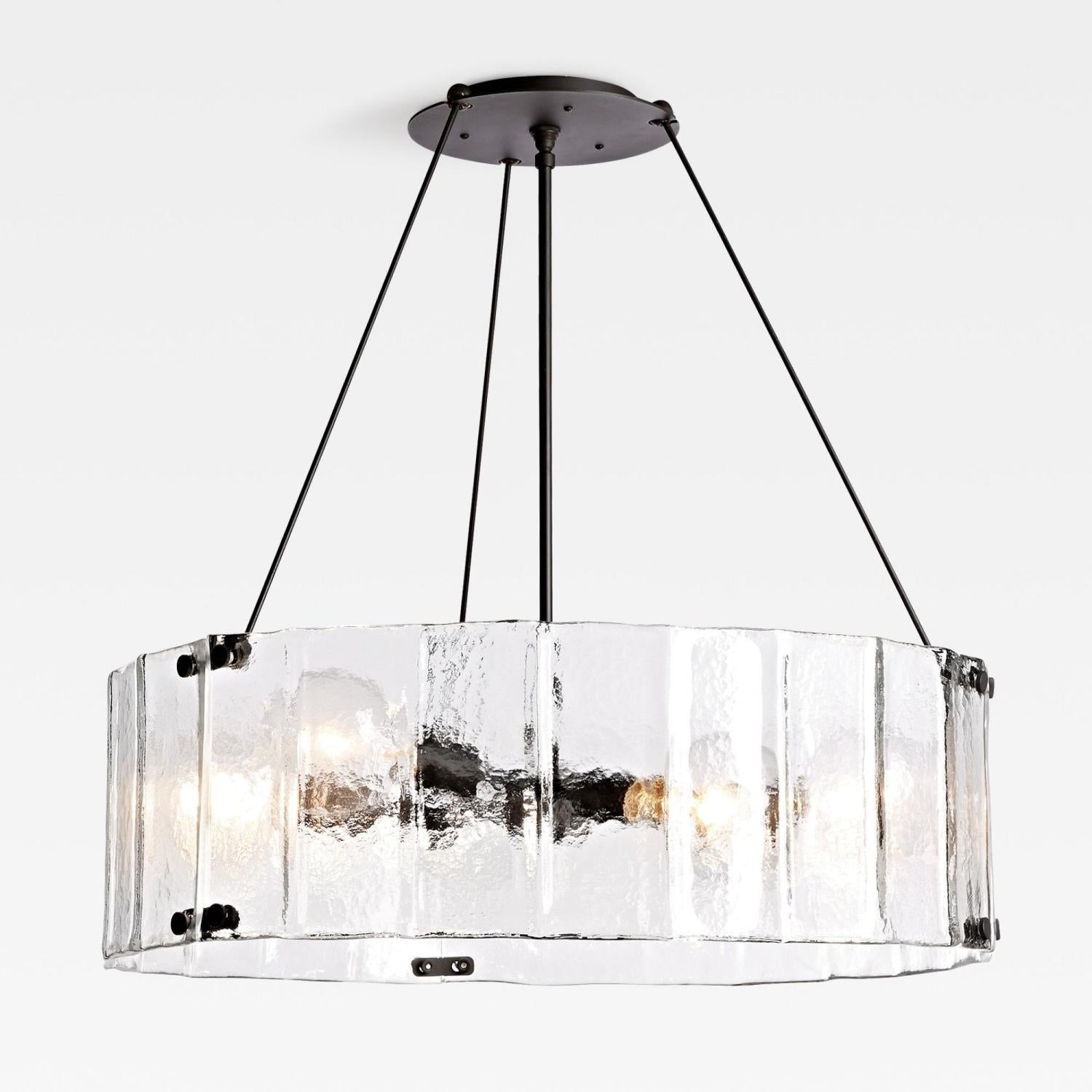 Willamette Round Crystal Chandelier - Cyran Lamps