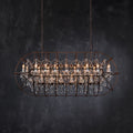 Zoraida Crystal Rectangular Chandelier - Cyran Lamps
