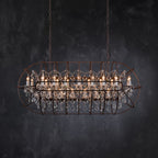 Zoraida Crystal Rectangular Chandelier - Cyran Lamps